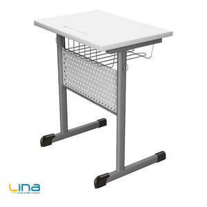 TELINA-Escritorio moderno para estudiantes, duradero, respetuoso con el medio ambiente, ergonómico, tablero de partículas WERSALIT, piezas de metal para uso en talleres escolares - Product Image 1