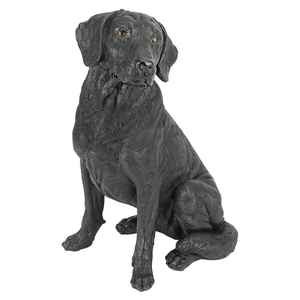 Escultura de perro grande, casa de campo, jardín, estatuilla decorativa de perro, estatua de perro sólida para decoración del hogar al aire libre - Product Image 1