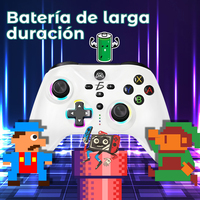 ELE-GATE Dual Pad RGB Illuminated Wireless Joystick BT Controller dengan Tombol yang Dapat Diprogram Kompatibel dengan untuk untuk