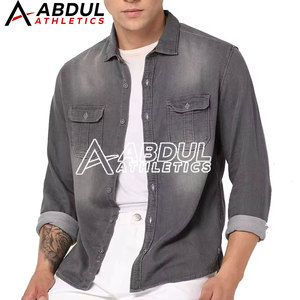 Camisa de Mezclilla de Primera Calidad en Oferta, Camisa de Mezclilla Cálida y Cómoda para Hombre para Venta en Línea - Product Image 3