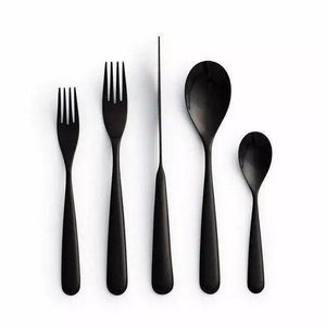Luxury Modern Design Stainless Steel Mirror Polish Kitchen <b>Spoon</b> <b>Fork</b> Flatware <b>Set</b> for Restaurant <b>and</b> Hotel Use with Best Price - Product Image 5