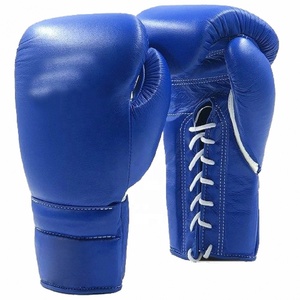 Guantes de Boxeo de Cuero PU con Diseño Personalizado y Cierre de Cordones Benefit Enterprises BE-318 Color y Logotipo Personalizados para Adultos - Product Image 1
