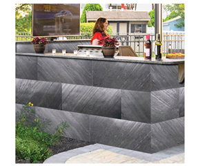 Design d'intérieur de cuisine Finition naturelle Antiacide Rustique Bloc Poli Surface fendue Extérieur Pierre Placage Flexible Intérieur Ardoise - Product Image 4