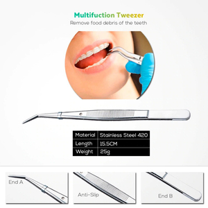 Juego de Herramientas Dentales Manuales de Acero Inoxidable con Certificación CE de Alta Calidad a Precio Mayorista, Kit de Instrumentos para Dientes, Pinzas y Raspadores - Product Image 6