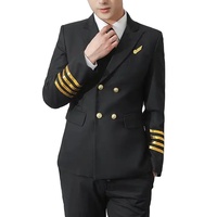 RABUSH SPORTS Uniformes de pilote et de stewardess unisexes personnalisés, style HIGH STREET, vente en gros, service OEM/ODM, uniformes d'avion personnalisés