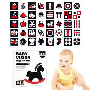 Cartes Flash Bébé Haute Contraste Fabriquées en Usine pour la Croissance Visuelle du Nouveau-né, Apprentissage Montessori, Édition Imprimée Durable – Vente en Gros - Product Image 5
