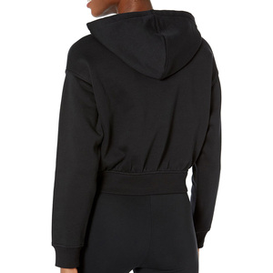 Produit d'hiver, streetwear décontracté, épaules tombantes, respirant, respectueux de l'environnement, sweat-shirts à capuche en tricot, sweat-shirts à capuche courts pour femmes - Product Image 2