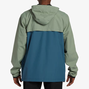 Veste coupe-vent respirante imperméable en nylon avec capuche pour homme, randonnée en plein air personnalisée - Product Image 2