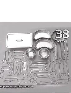 Ensemble d'appendicectomie et de hernie en acier inoxydable de 38 pièces Source d'alimentation manuelle Instruments médicaux de chirurgie générale - Product Image 4