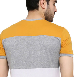 T-shirt homme 100% coton, coupe ample, logo imprimé sur mesure, vente directe d'usine, confortable pour l'été. - Product Image 4