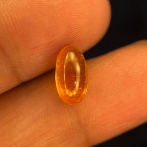 พลอยทับทิมแมนดารินธรรมชาติทรงรีตัดสำหรับทำเครื่องประดับ - Product Image 2