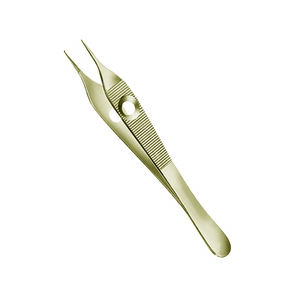 คีมจับเนื้อเยื่อ ADSON เกรดสูง แบบตรง ฟันเลื่อย 1x2 120 มม. 4.34 นิ้ว ผลิตจากเหล็กกล้าไร้สนิมเยอรมัน สำหรับการผ่าตัดด้วยมือ - Product Image 1