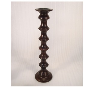 <b>Large</b> Size Solid Wood Pillar <b>Candle</b> Holder for Home Living Room Table Top Decoration Use Handcrafted Solid Wood Pillar Holder - Product Image 6