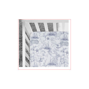 Sábanas ajustadas para cuna de bebé, protector de muselina de algodón orgánico 100%, Sábana de tela para cuna - Product Image 1