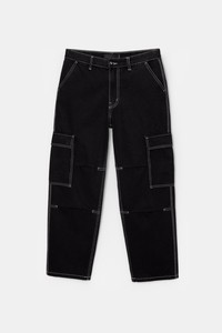 Manufacturer Custom <b>Man</b> Vintage Wash Regular Fit Straight Leg Baggy Patchwork Canvas Waterproof Breathable High <b>Jeans</b> Pant for - Product Image 5