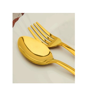 Couverts en argent ensemble de couverts saphir blanc violet acrylique poignées vaisselle cuillère fourchette couteau à Steak pour mariage d'hôtel - Product Image 2