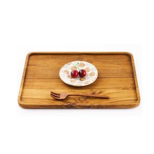 Bandeja de madera natural para servir comida o decoración, centro de mesa de centro de mesa con estilo rústico y minimalista - Product Image 5