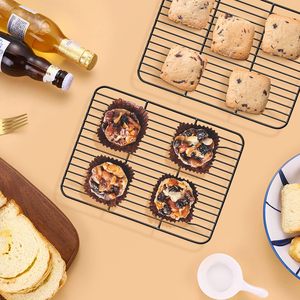 Juego de 2 Mini rejillas de refrigeración antiadherentes para cocinar a la parrilla, paquete de 2 rejillas de secado para asar de 8,6x6,2 para tostadora pequeña - Product Image 3