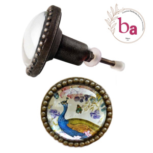 Motif paon métal cristal verre couverture pour chambre meubles cuisine porte armoire tiroir boutons tirer poignée pour commode Villa - Product Image 1