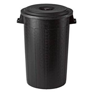 Contenedor Stefanplast con Tapa Negra de 100 Litros, Artículos de Jardinería, Modelo 25110+25990 - Product Image 1