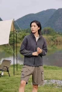 Thick Outdoor Winter Fleece <b>Jacket</b> for Men with Softshell <b>Hiking</b> Zipper Hoodie Warm Thermal Comfortable Wear - Product Image 4