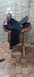 Ensemble de selle de dressage occidental en cuir véritable de haute qualité importé baril course tack équitation endurance équitation haute selle - Product Image 4