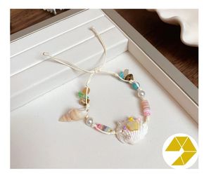Pulsera de conchas marinas inspirada en el océano, pulsera de conchas marinas hecha a mano Boho Chic con cuentas naturales, regalo de playa de verano ideal para mujeres - Product Image 2