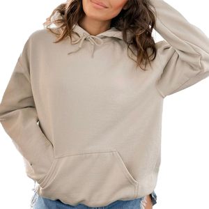 Pull à capuche d'hiver pour hommes 100% coton biologique doux polaire décontracté ton neutre unisexe impression numérique personnalisable en gros - Product Image 1