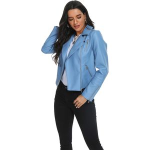 Chaquetas de Cuero para Mujer, Venta Caliente y Personalizadas, Chaqueta de Cuero de Alta Calidad para Mujer, Transpirable, Elegante y a la Moda - Product Image 4