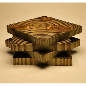 ถาดรองแก้วไม้เป็นที่ต้องการสูงสำหรับใส่ชากาแฟและแก้วทำด้วยมือ - Product Image 4