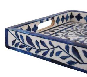 Desert Elegance Handmade Bone Inlay Tray Arabic-Inspired Homeware for Luxury Dining Tables, Decor, and Personalized Gift Use - Product Image 6