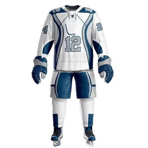 Uniforme de hockey sur glace personnalisé professionnel 2025 uniforme de hockey sur glace léger à manches longues - Product Image 4