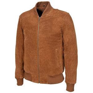 Leather <b>Jacket</b> Goatskin 2022 New Vintage Style Bomber <b>Suede</b> Genuine Leather <b>for</b> <b>Men</b> Varsity Leather Fabric <b>for</b> Winter Finished - Product Image 2