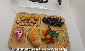 Şeffaf kapaklı Charcuterie kurulu, seyahat taşınabilir peynir tahtası Charcuterie kutuları mutfak için kesme tahtaları - Product Image 3