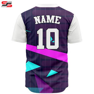 OEM personnalisé ville maillots de baseball pour hommes femmes boutons chemises décontractées Streetwear tenues Fans uniformes - Product Image 6