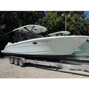 Bateau de pêche d'occasion de luxe 2021 à deux consoles, bateau de sport et de loisirs en mer, aventure familiale, 31 pieds avec remorque - Product Image 1