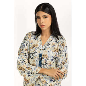 Ensemble coordonné décontracté IPST-55333 en crêpe de viscose imprimé à manches trois-quarts pour le printemps/été - Product Image 5