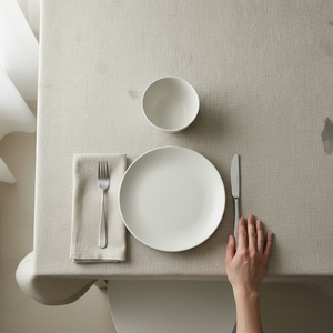 Luxury linen <b>tablecloth</b> made of pure flax. Elegant sustainable, and durable design for premium dining and rustic home decoration - Product Image 3