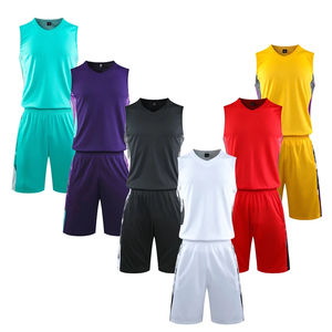 เสื้อบาสเก็ตบอลผ้าเนื้อนุ่มแบบขายส่ง แบบกลับด้านได้ สั่งทำได้ตามต้องการ พร้อมสกรีนลายสำหรับฝึกซ้อม ชุดบาสเก็ตบอล เสื้อเจอร์ซีย์แบบสั่งทำ - Product Image 5