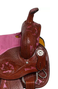 Qualité supérieure 100% fait à la main Style anglais selle occidentale en cuir Durable équitation sports équestres divertissement - Product Image 3