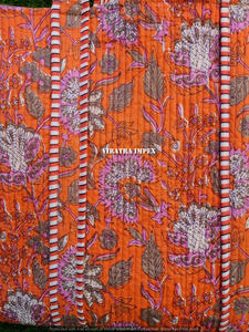 Bolso de hombro con parche de algodón estampado a mano Floral ecológico bolso sostenible Yoga compras playa artista Boho bolso de fin de semana bolso acolchado - Product Image 4