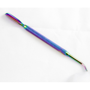 Color sólido negro Acero inoxidable Nail Art Manicura Empujadores de cutículas Removedor Herramienta Empujador de uñas de cutículas - Product Image 5