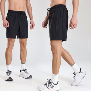 Pantalones cortos atléticos para correr de seda helada de verano para hombre, pantalones cortos de entrenamiento de secado rápido, pantalones cortos deportivos ligeros para gimnasio, baloncesto, envío DDP - Product Image 5