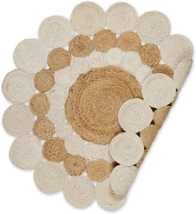 Modern Handmade <b>Jute</b> Floor Rug Natural <b>Fiber</b> Area Rug Private Label Manufacturer Supplier Home Decor - Product Image 3
