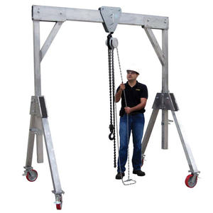 Grue à <span class=keywords><strong>portique</strong></span> en aluminium facile à démonter, petite taille, hauteur réglable, portée de 100 kg, 150 kg, 200 kg, 250 kg, 300 kg - Product Image 4