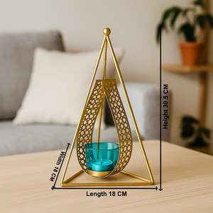 Bougeoir à bougie pilier en cristal Fabriqué avec du cristal de haute qualité, il reflète magnifiquement la création d'un éblouissant - Product Image 2