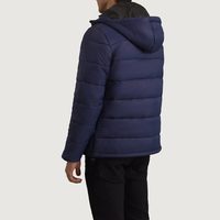 Veste matelassée en toile pour homme élégante et décontractée pour l'extérieur, à capuche, chaude, d'hiver, surdimensionnée, imperméable, chauffante, tendance, streetwear