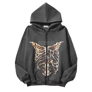 Fabriqué en 100% coton Winter Street Wear DTG/DTF Sweats à capuche imprimés personnalisés pour hommes avec logo personnalisé - Product Image 2
