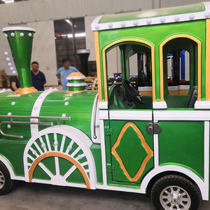 Nouvelle entreprise rentable coloré de haute qualité <span class=keywords><strong>parc</strong></span> d'attractions, mini train <span class=keywords><strong>vert</strong></span> touristique sans piste à vendre - Product Image 5