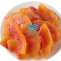 Vietnam Premium Natuurlijke Biologische Suikervrije Gedroogde Tropische Papaya Gezonde Zachte Fruit- en Groentesnacks Bulkverpakking